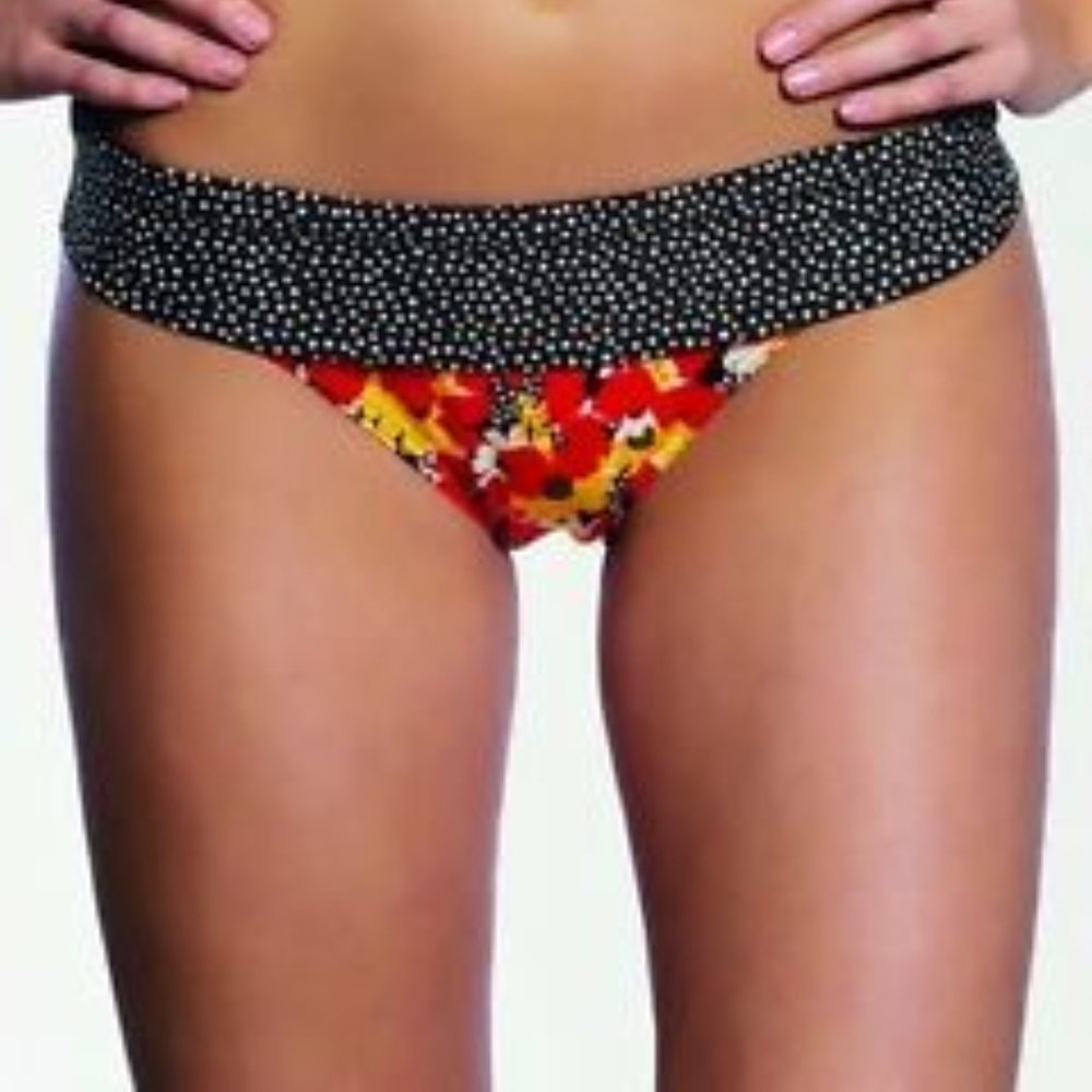 Freya Womens Flamingo Fold Bikini Bottoms